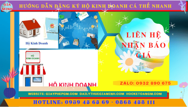 HƯỚNG DẪN ĐĂNG KÝ HỘ KINH DOANH CÁ THỂ NHANH TẠI GIA LAI 5 Chi phí dịch vụ đăng ký hộ kinh doanh tại Gia Lai