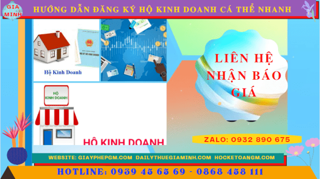 HƯỚNG DẪN ĐĂNG KÝ HỘ KINH DOANH CÁ THỂ NHANH TẠI HÀ NAM 5 Chi phí dịch vụ đăng ký hộ kinh doanh tại Hà Nam
