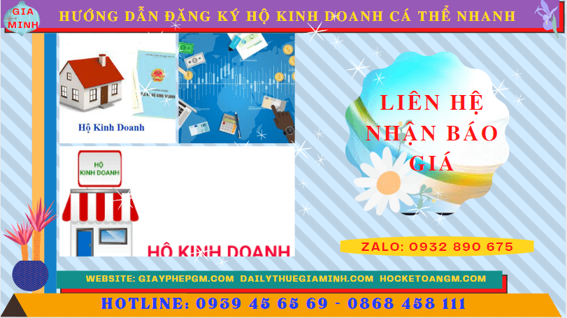 HƯỚNG DẪN ĐĂNG KÝ HỘ KINH DOANH CÁ THỂ NHANH TẠI HÀ TĨNH 5 Chi phí dịch vụ đăng ký hộ kinh doanh tại Hà Tĩnh