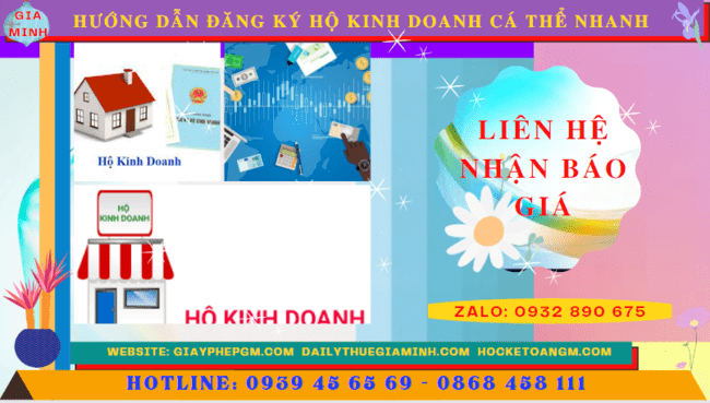 Chi phí dịch vụ đăng ký hộ kinh doanh tại Hòa Bình