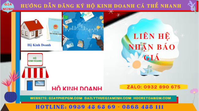HƯỚNG DẪN ĐĂNG KÝ HỘ KINH DOANH CÁ THỂ NHANH TẠI HƯNG YÊN 5 Chi phí dịch vụ đăng ký hộ kinh doanh tại Hưng Yên