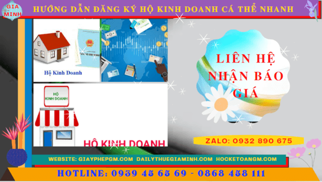 HƯỚNG DẪN ĐĂNG KÝ HỘ KINH DOANH CÁ THỂ NHANH TẠI KHÁNH HÒA 5 Chi phí dịch vụ đăng ký hộ kinh doanh tại Khánh Hòa