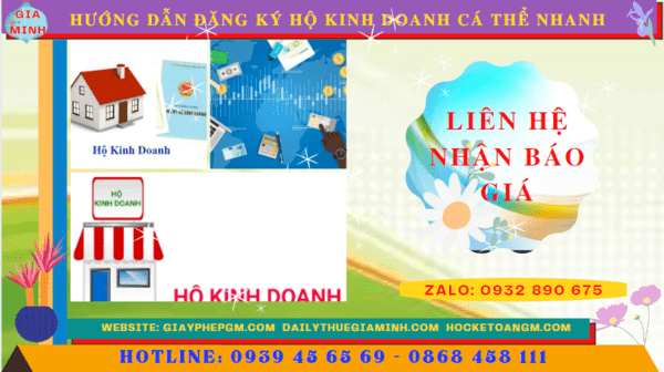 HƯỚNG DẪN ĐĂNG KÝ HỘ KINH DOANH CÁ THỂ NHANH TẠI KIÊN GIANG 5 Chi phí dịch vụ đăng ký hộ kinh doanh tại Kiên Giang
