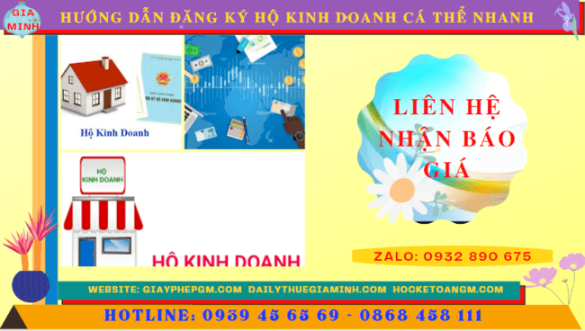 Hướng dẫn đăng ký hộ kinh doanh cá thể nhanh tại lào cai 5 Chi phí dịch vụ đăng ký hộ kinh doanh tại Lào Cai