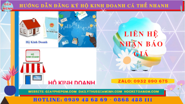 HƯỚNG DẪN ĐĂNG KÝ HỘ KINH DOANH CÁ THỂ NHANH TẠI LONG AN 5 Chi phí dịch vụ đăng ký hộ kinh doanh tại Long An