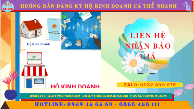 HƯỚNG DẪN ĐĂNG KÝ HỘ KINH DOANH CÁ THỂ NHANH TẠI NAM ĐỊNH 5 Chi phí dịch vụ đăng ký hộ kinh doanh tại Nam Định