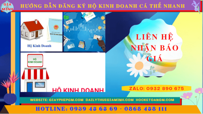 HƯỚNG DẪN ĐĂNG KÝ HỘ KINH DOANH CÁ THỂ NHANH TẠI NHA TRANG 5 Chi phí dịch vụ đăng ký hộ kinh doanh tại Nha Trang