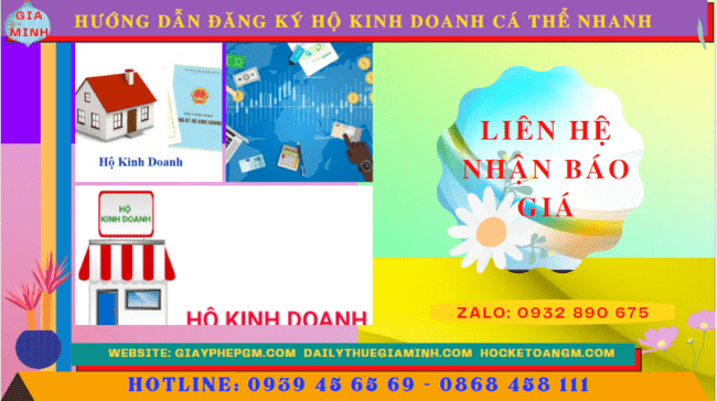 HƯỚNG DẪN ĐĂNG KÝ HỘ KINH DOANH CÁ THỂ NHANH TẠI NINH THUẬN 5 Chi phí dịch vụ đăng ký hộ kinh doanh tại Ninh Thuận