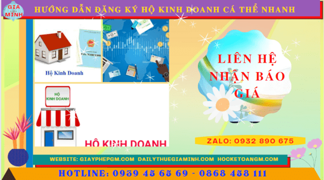 Chi phí dịch vụ đăng ký hộ kinh doanh tại Phú Thọ