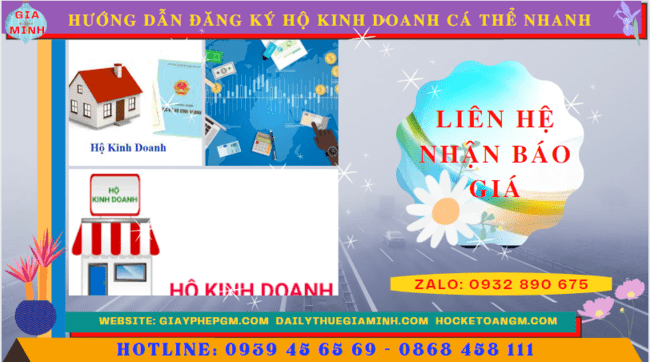 HƯỚNG DẪN ĐĂNG KÝ HỘ KINH DOANH CÁ THỂ NHANH TẠI PHÚ YÊN 5 Chi phí dịch vụ đăng ký hộ kinh doanh tại Phú Yên