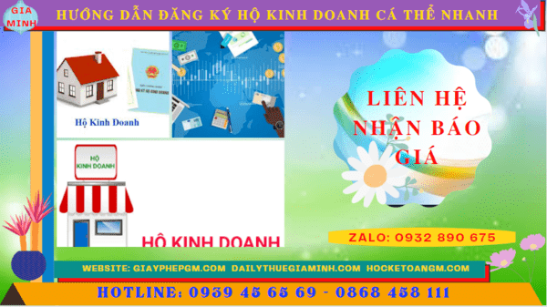 HƯỚNG DẪN ĐĂNG KÝ HỘ KINH DOANH CÁ THỂ NHANH TẠI QUẢNG BÌNH 5 Chi phí dịch vụ đăng ký hộ kinh doanh tại Quảng Bình