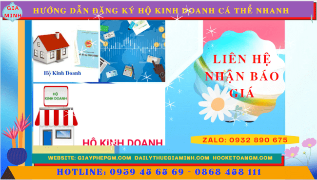 HƯỚNG DẪN ĐĂNG KÝ HỘ KINH DOANH CÁ THỂ NHANH TẠI QUẢNG NAM 5 Chi phí dịch vụ đăng ký hộ kinh doanh tại Quảng Nam