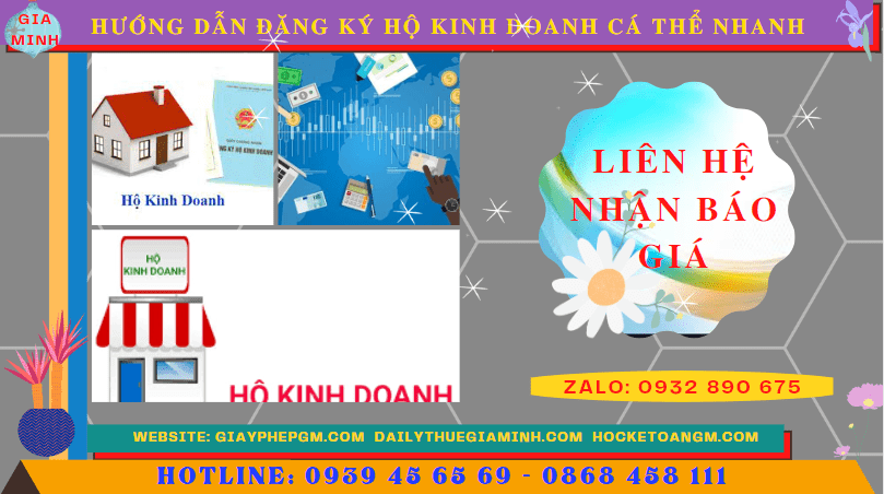 HƯỚNG DẪN ĐĂNG KÝ HỘ KINH DOANH CÁ THỂ NHANH TẠI QUẢNG NGÃI 5 Chi phí dịch vụ đăng ký hộ kinh doanh tại Quảng Ngãi
