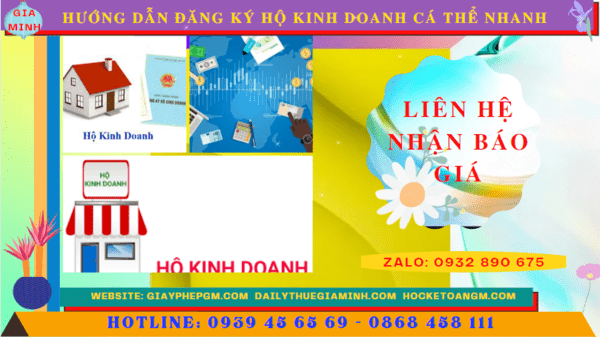 Hướng dẫn đăng ký hộ kinh doanh cá thể nhanh tại Thành phố Hà Nội 5 Chi phí dịch vụ đăng ký hộ kinh doanh tại Thành Phố Hà Nội