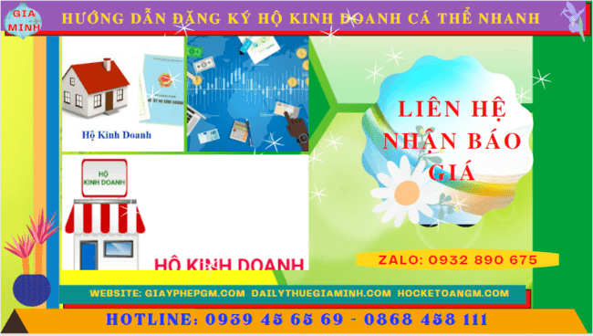 HƯỚNG DẪN ĐĂNG KÝ HỘ KINH DOANH CÁ THỂ NHANH TẠI THÀNH PHỐ HUẾ 5 Chi phí dịch vụ đăng ký hộ kinh doanh tại Thành Phố Huế