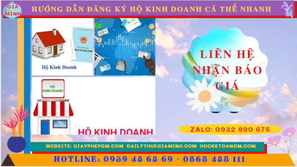 HƯỚNG DẪN ĐĂNG KÝ HỘ KINH DOANH CÁ THỂ NHANH TẠI THỪA THIÊN HUẾ 5 Chi phí dịch vụ đăng ký hộ kinh doanh tại Thừa Thiên Huế