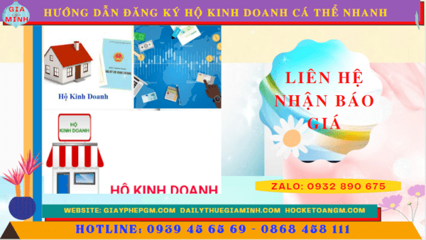HƯỚNG DẪN ĐĂNG KÝ HỘ KINH DOANH CÁ THỂ NHANH TẠI TIỀN GIANG 5 Chi phí dịch vụ đăng ký hộ kinh doanh tại Tiền Giang