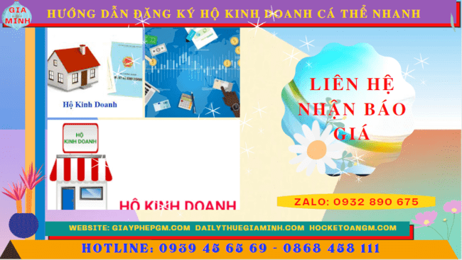 HƯỚNG DẪN ĐĂNG KÝ HỘ KINH DOANH CÁ THỂ NHANH TẠI TRÀ VINH 5 Chi phí dịch vụ đăng ký hộ kinh doanh tại Trà Vinh