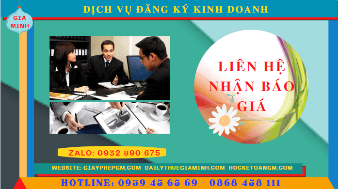 Chi phí dịch vụ đăng ký kinh doanh tại Bình Định
