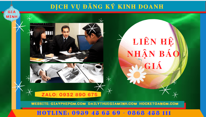 Chi phí dịch vụ đăng ký kinh doanh tại Cà Mau