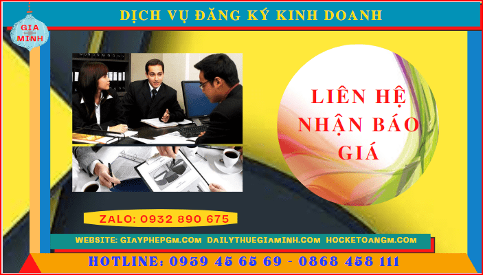 Chi phí dịch vụ đăng ký kinh doanh tại Cao Bằng