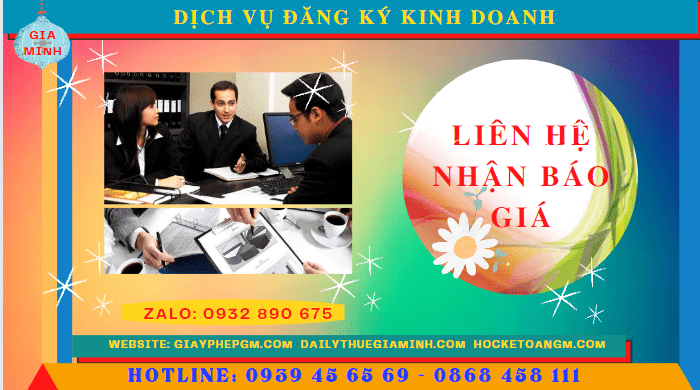 Chi phí dịch vụ đăng ký kinh doanh tại Huế