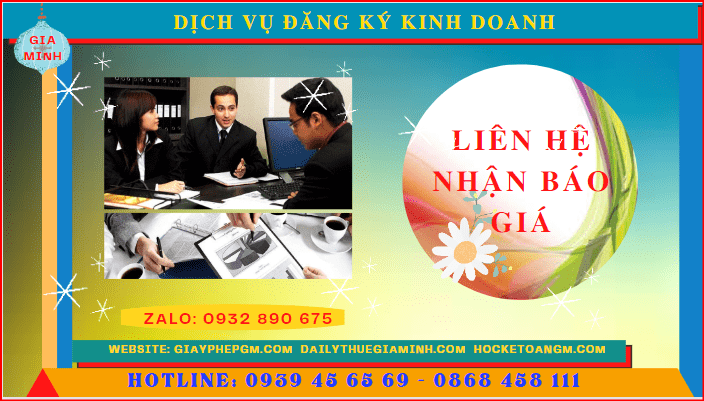 Chi phí dịch vụ đăng ký kinh doanh tại Thái Nguyên