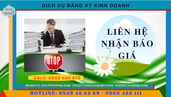 Chi phí dịch vụ đăng ký kinh doanh tại Thành Phố Hà Nội