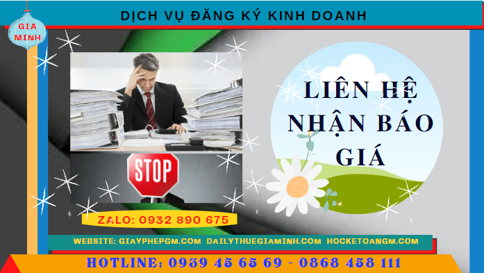 Chi phí dịch vụ đăng ký kinh doanh tại Thành phố Phủ Lý