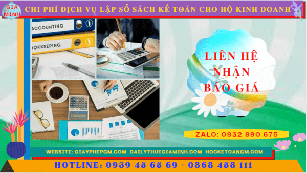 Chi phí dịch vụ kê khai kế toán thuế cho hộ kinh doanh tại Bắc Giang
