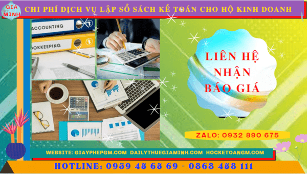 Chi phí dịch vụ kê khai kế toán thuế cho hộ kinh doanh tại Bình Định