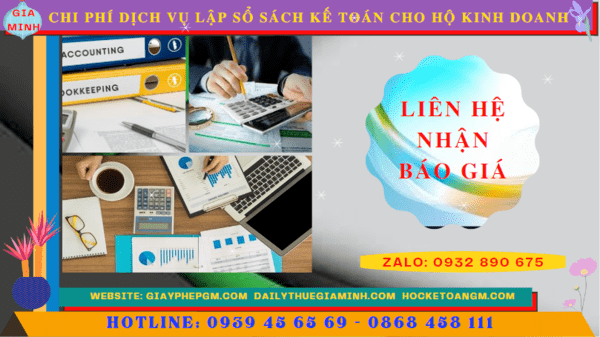 Chi phí dịch vụ kê khai kế toán thuế cho hộ kinh doanh tại Cần Thơ