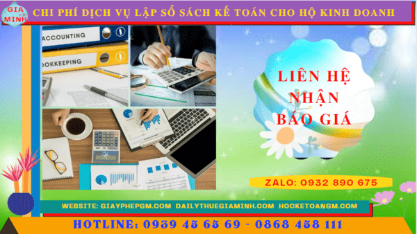 Chi phí dịch vụ kê khai kế toán thuế cho hộ kinh doanh tại Cao Bằng