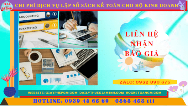 Chi phí dịch vụ kê khai kế toán thuế cho hộ kinh doanh tại Đắk Lắk