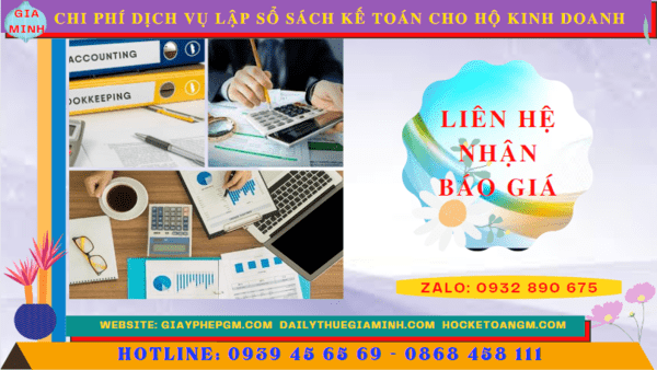 Chi phí dịch vụ kê khai kế toán thuế cho hộ kinh doanh tại Điện Biên