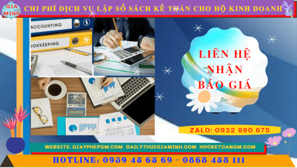 Chi phí dịch vụ kê khai kế toán thuế cho hộ kinh doanh tại Đồng Nai