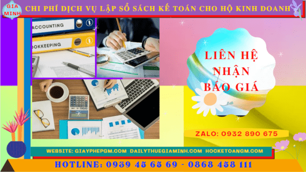 Chi phí dịch vụ kê khai kế toán thuế cho hộ kinh doanh tại Gia Lai