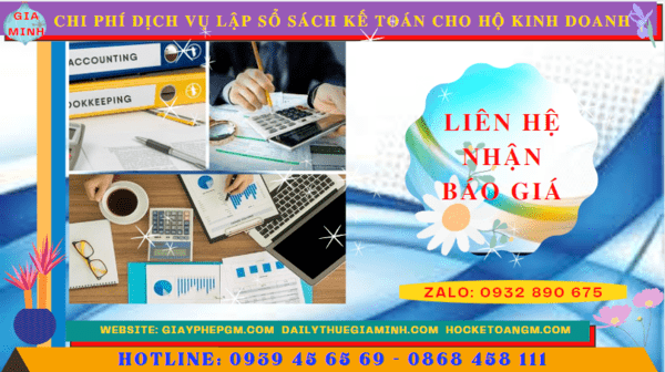 Chi phí dịch vụ kê khai kế toán thuế cho hộ kinh doanh tại Hà Nội