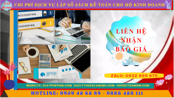 Chi phí dịch vụ kê khai kế toán thuế cho hộ kinh doanh tại Hải Dương