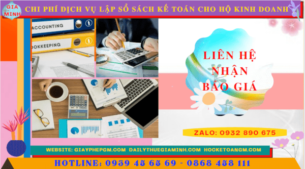 Chi phí dịch vụ kê khai kế toán thuế cho hộ kinh doanh tại Hải Phòng