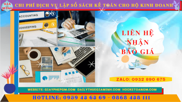 Chi phí dịch vụ kê khai kế toán thuế cho hộ kinh doanh tại Hưng Yên