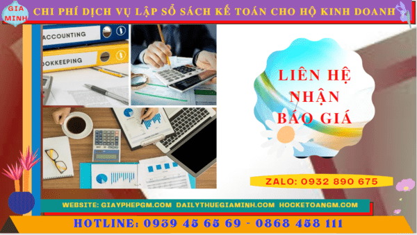 Chi phí dịch vụ kê khai kế toán thuế cho hộ kinh doanh tại Khánh Hòa