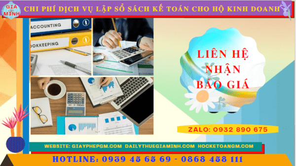 Chi phí dịch vụ kê khai kế toán thuế cho hộ kinh doanh tại Lai Châu