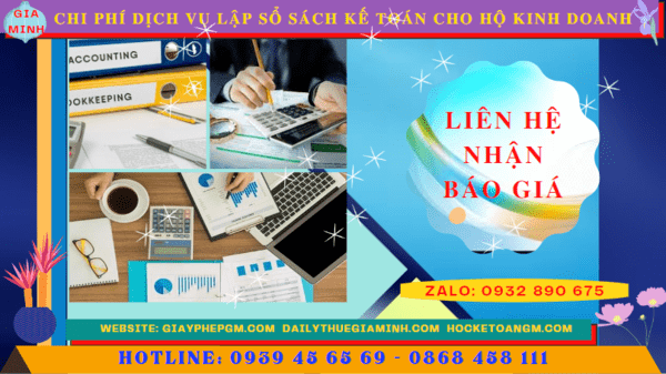 Chi phí dịch vụ kê khai kế toán thuế cho hộ kinh doanh tại Lạng Sơn