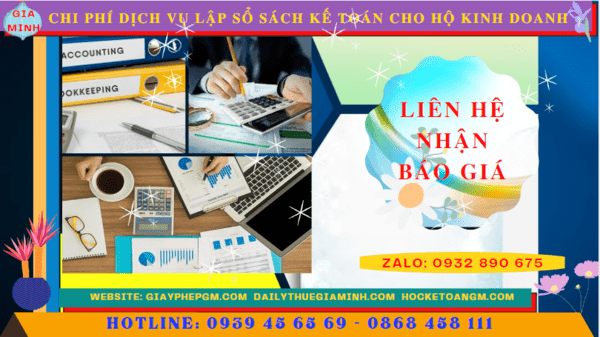 Chi phí dịch vụ kê khai kế toán thuế cho hộ kinh doanh tại Nha Trang