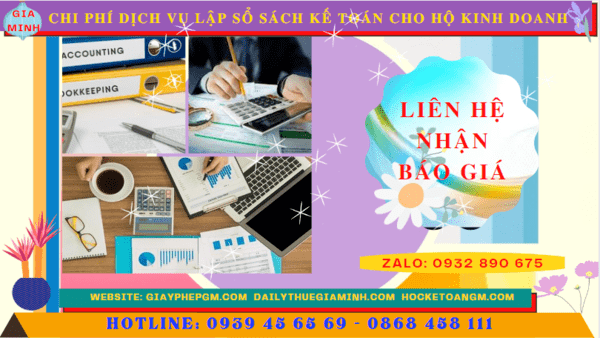 Chi phí dịch vụ kê khai kế toán thuế cho hộ kinh doanh tại Ninh Bình