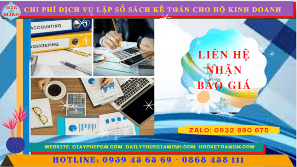 Chi phí dịch vụ kê khai kế toán thuế cho hộ kinh doanh tại Quảng Ngãi