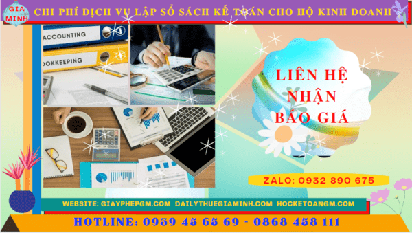 Chi phí dịch vụ kê khai kế toán thuế cho hộ kinh doanh tại Quảng Ninh