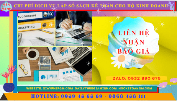 Chi phí dịch vụ kê khai kế toán thuế cho hộ kinh doanh tại Quảng Trị