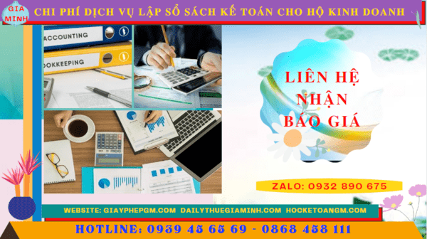 Chi phí dịch vụ kê khai kế toán thuế cho hộ kinh doanh tại Tây Ninh